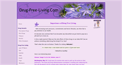 Desktop Screenshot of drug-free-living.com