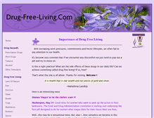 Tablet Screenshot of drug-free-living.com